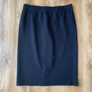Vince Black Knee Length Skirt Small Stretch